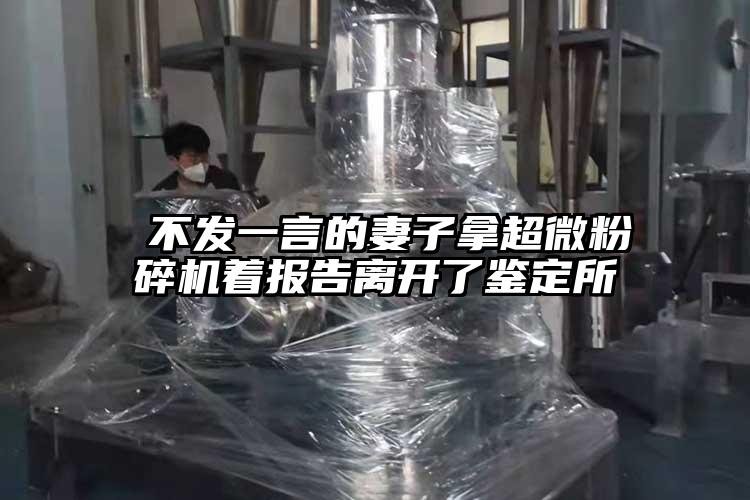  不發(fā)一言的妻子拿超微粉碎機著(zhù)報告離開(kāi)了鑒定所