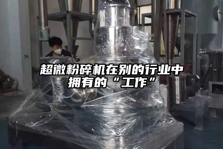 超微粉碎機在別的行業(yè)中擁有的“工作”
