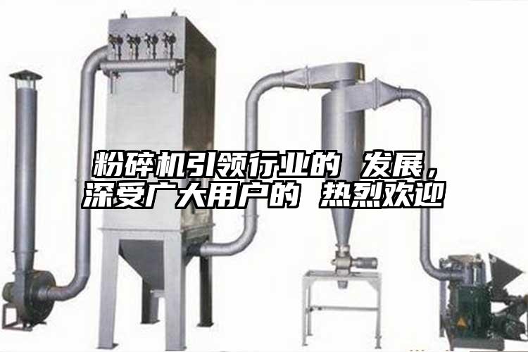 粉碎機引領(lǐng)行業(yè)的 發(fā)展，深受廣大用戶(hù)的 熱烈歡迎