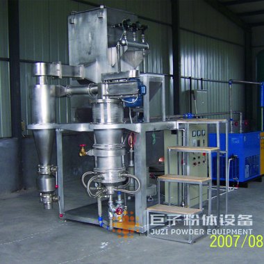 氧化鈰拋光粉用氣流毀超微粉碎機壞機超微毀壞準確分級！